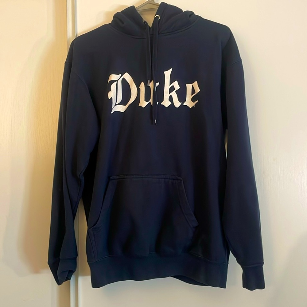 Medium Duke University Gothic Navy Blue Hoodie